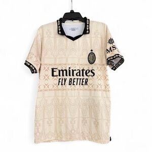AC Milan Jersey Beige and Black Men's Shirt